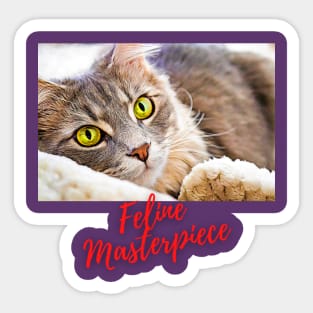 Feline Masterpiece Sticker